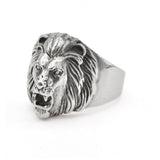 Gold Leo Band - Lion Head Ring, 3D Lion Ring
