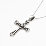 Stylish Vintage Cross Pendant in 925 Sterling Silver, ideal for birthdays and special moments with a gothic flair.