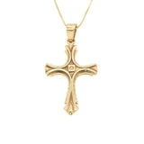 Vintage Cross Pendant, Gold Cross Pendant, Gothic Cross Style made in 18k Gold Vermeil. Ideal for everyday wear and perfect for birthday gifting and special occasions.