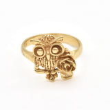 Silver Owl Ring - Silver Bird Ring - Animal Lover Ring