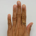 TE-100-R-0S: Gold Vermeil 18k