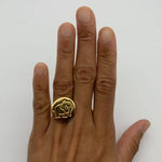 TE-101-R-0S: Gold Vermeil 18k