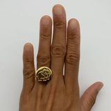 TE-101-R-0S: Gold Vermeil 18k