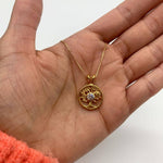 2849-P-cCZZ: Gold Vermeil 18k Created CZ Diamond