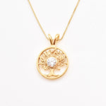 2849-P-cCZZ: Gold Vermeil 18k Created CZ Diamond