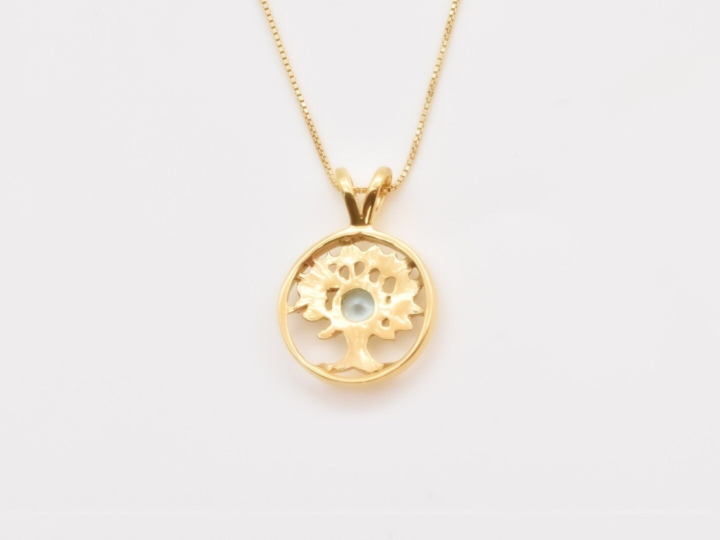 2849-P-nBTP: Gold Vermeil 18k Natural Blue Topaz