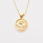 2849-P-nBTP: Gold Vermeil 18k Natural Blue Topaz