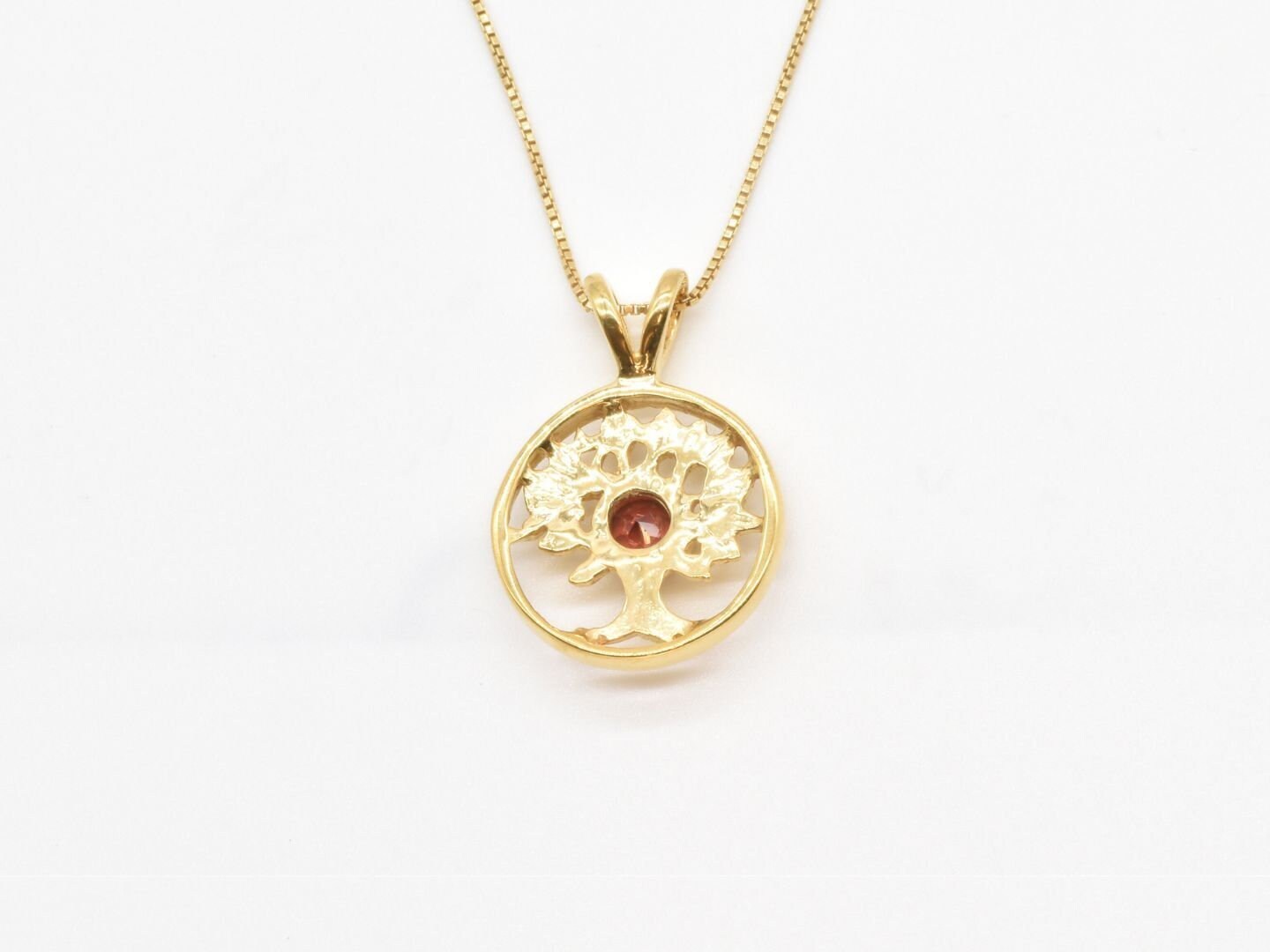 2849-P-nGAR: Gold Vermeil 18k Natural Garnet