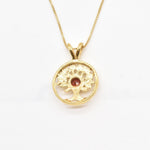2849-P-nGAR: Gold Vermeil 18k Natural Garnet