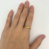 R68010640-R-0S: Gold Vermeil 18k