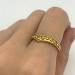R68010640-R-0S: Gold Vermeil 18k