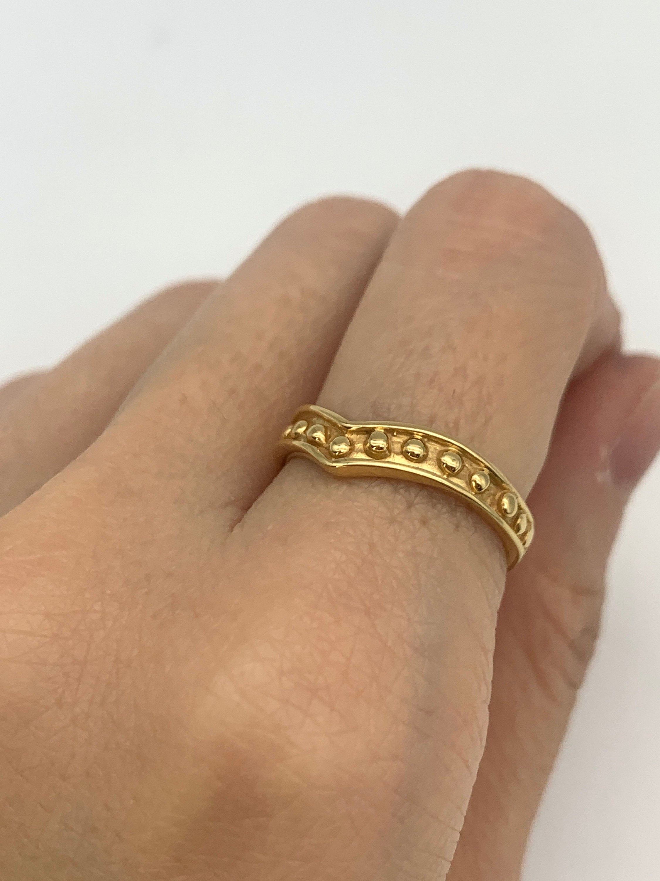 R68010640-R-0S: Gold Vermeil 18k