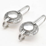 Gold Vintage Earrings - Drop Button Earrings, Gold Ancient Earrings