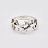Gold Abstract Ring - Picasso Graffiti Ring, Gold Thorn Ring