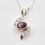 Created Ruby Pendant made in 925 Sterling Silver with Oval Created Red Ruby in Bezel setting, July Birthstone gift idea, symbolizes nobility, purity, and passion, ideal for everyday wear and perfect for birthday gifting and special occasions.