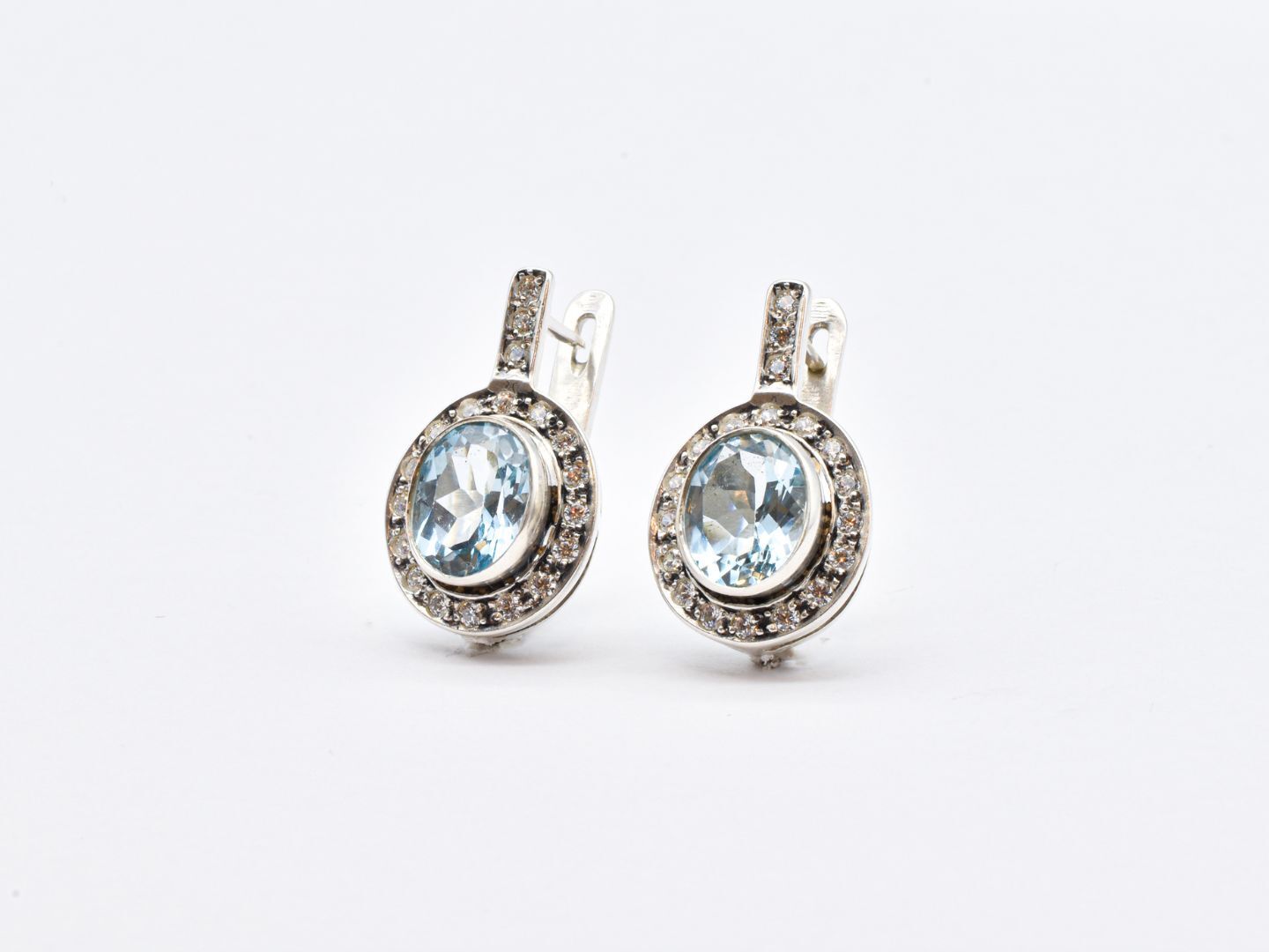 2268-E-nBTP: Sterling Silver 925 Natural Blue Topaz