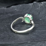 2906-R-nCHR: Sterling Silver 925 Natural Chrysoprase