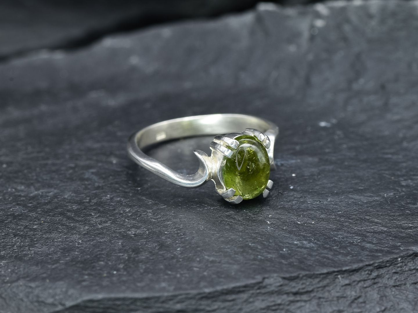 2906-R-nTOU : Sterling Silver 925 Green Tourmaline