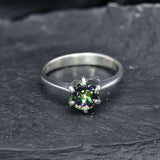 Mystic Topaz Ring - Purple Topaz Ring - Round Mystic Topaz Ring