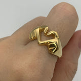 TE-122-R-0S: Gold Vermeil 18k