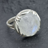 Statement Moonstone Ring - June Birthstone Ring - Large Vintage Ring