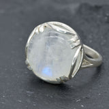 Statement Moonstone Ring - June Birthstone Ring - Large Vintage Ring