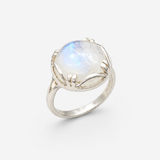 Statement Moonstone Ring - June Birthstone Ring - Large Vintage Ring