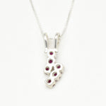 Beautiful Created Ruby Pendant in 925 Sterling Silver, perfect for gifts, embodies love and passion for any occasion.