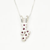 Beautiful Created Ruby Pendant in 925 Sterling Silver, perfect for gifts, embodies love and passion for any occasion.