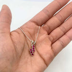 Stunning Created Ruby Pendant in 925 Sterling Silver, a meaningful July birthstone gift ideal for everyday elegance.