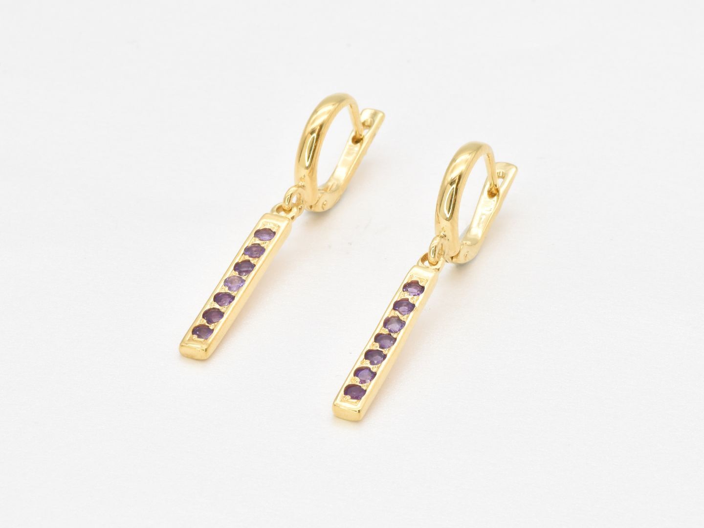 2430-1-E-nAME: Gold Vermeil 18k Natural Amethyst