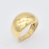 Gold Dome Ring - Chunky Wide Band, Thick Gold Band