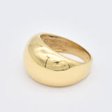 Gold Dome Ring - Chunky Wide Band, Thick Gold Band