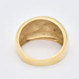 Gold Dome Ring - Chunky Wide Band, Thick Gold Band