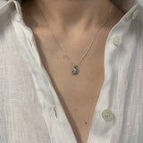 Stunning 925 Sterling Silver Ruby Pendant with Round Created Red Ruby, a symbol of love and ideal for daily wear and gifting.