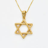 Jewish Star Pendant - Star of David Necklace, Hexagram Rope Pendant