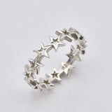 Gold Stars Band - Eternity Stars Ring - Cluster Stars Ring