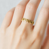 Gold Stars Band - Eternity Stars Ring - Cluster Stars Ring