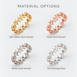 Rose Gold Star Ring - Celestial Eternity Band - Open Star Band