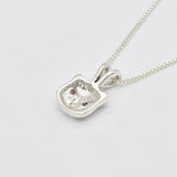 Dazzling natural ruby pendant set in 925 Sterling Silver, a stunning gift symbolizing love and elegance for any occasion.
