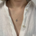 Stylish 925 Sterling Silver pendant with a round natural ruby, perfect for expressing love and passion on special occasions.