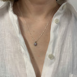 Stylish 925 Sterling Silver pendant with a round natural ruby, perfect for expressing love and passion on special occasions.