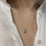 Natural Ruby Pendant in 925 Sterling Silver, featuring a prong-set round ruby, perfect for everyday wear and special occasions.