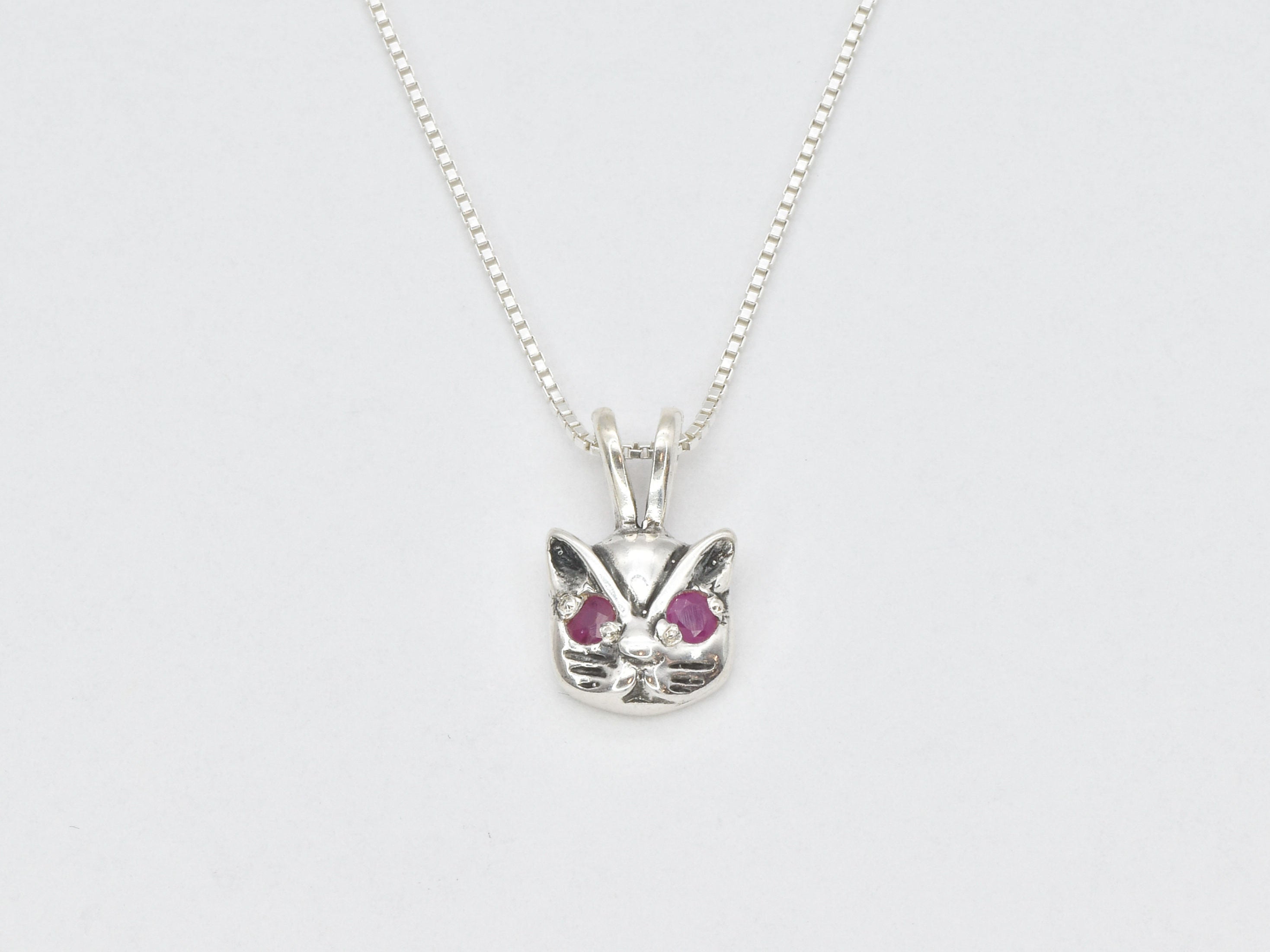Natural Ruby Pendant made in 925 Sterling Silver with Round Natural Red Ruby in Prong setting, July Birthstone gift idea, symbolizes nobility, purity, and passion, ideal for everyday wear and perfect for birthday gifting and special occasions.