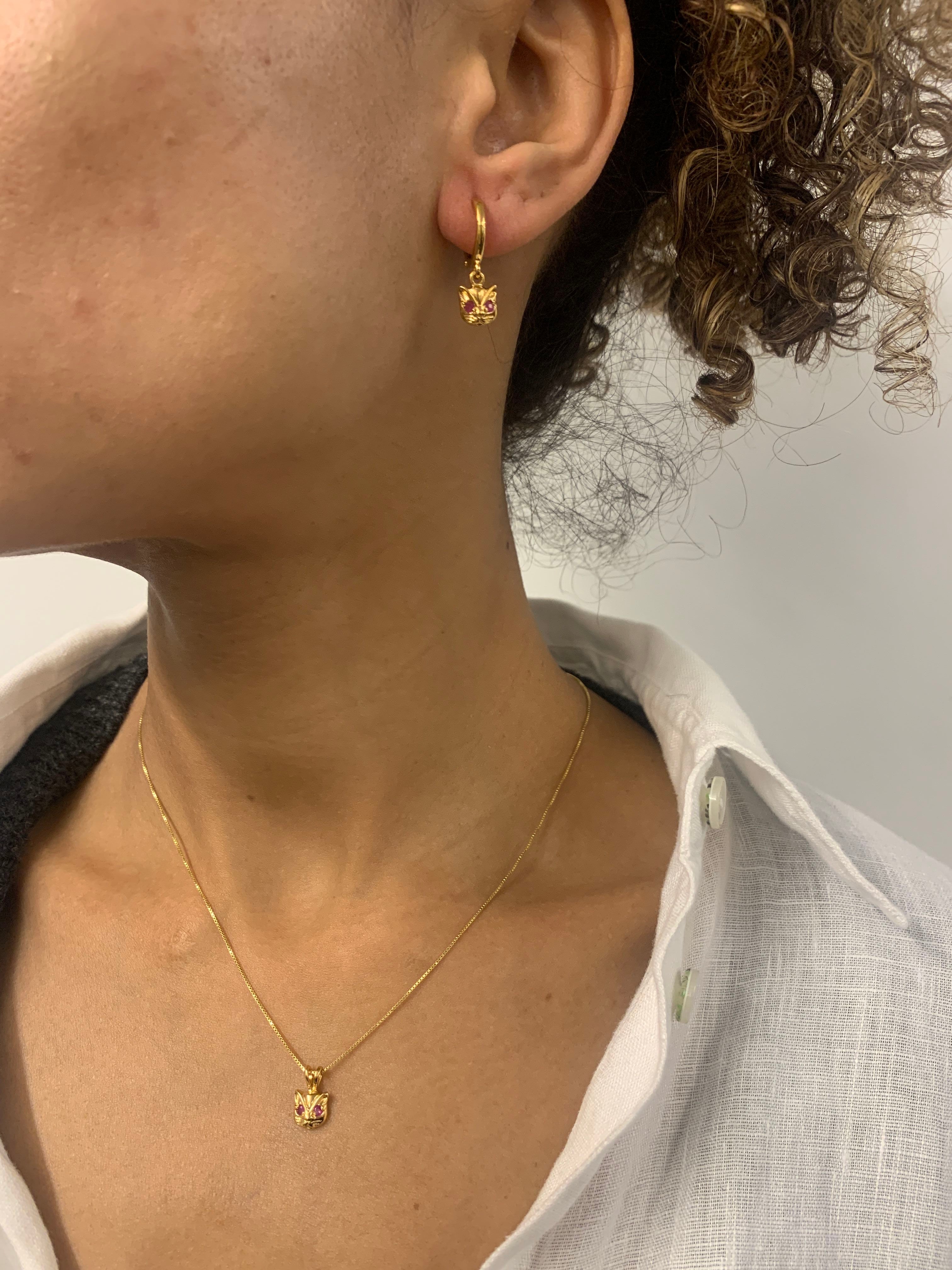 Chic 18k Gold Vermeil Pendant featuring Natural Ruby, the July Birthstone, symbolizing love and vitality for special moments.