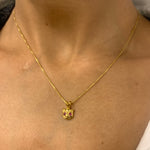 Natural Ruby Pendant in 18k Gold Vermeil, perfect for July birthdays, representing love and enthusiasm for everyday elegance.