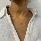 Elegant 18k Gold Vermeil Natural Ruby Pendant, July Birthstone, symbolizes passion and nobility—perfect for gifts and daily wear.