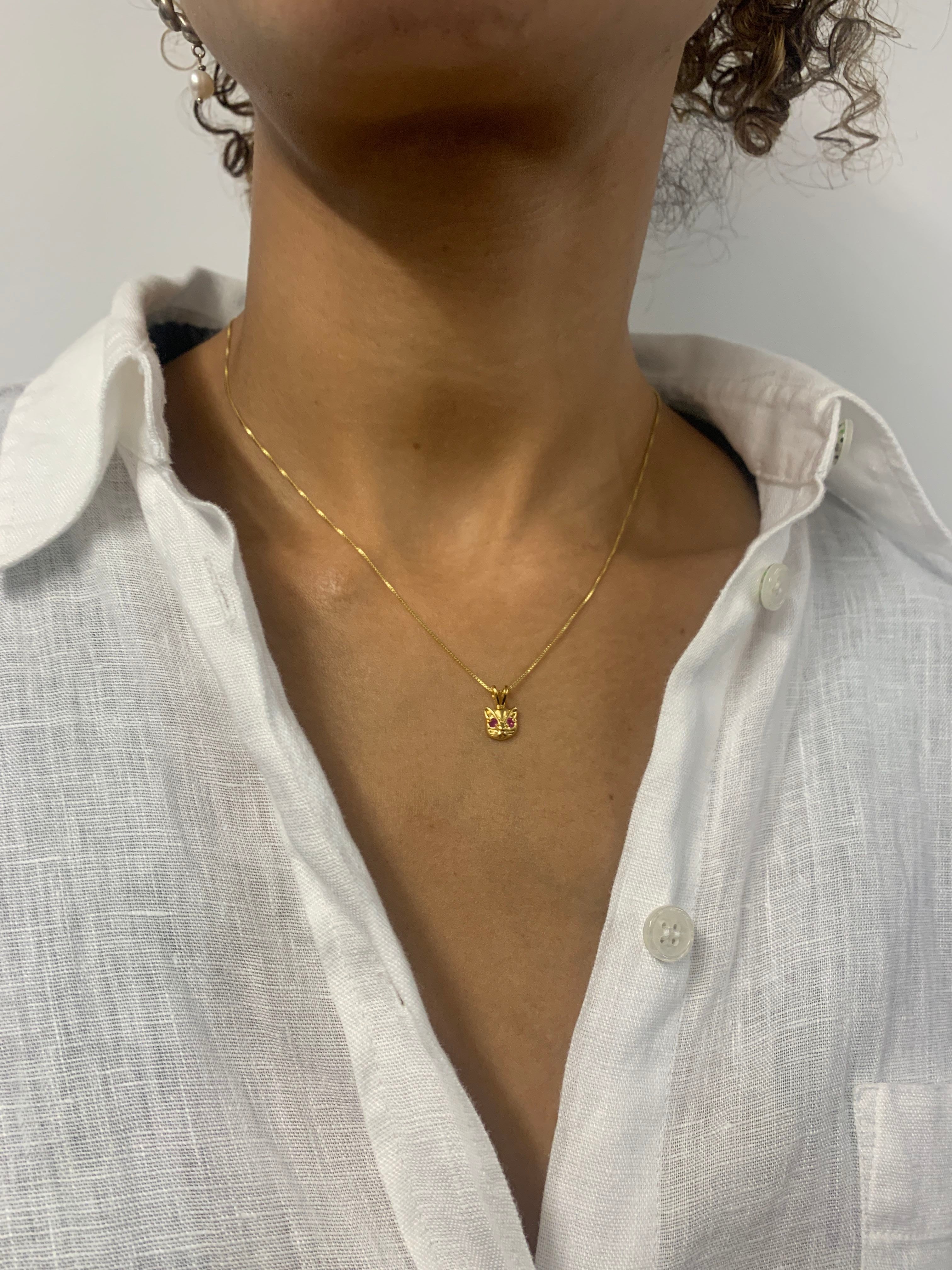 Elegant 18k Gold Vermeil Natural Ruby Pendant, July Birthstone, symbolizes passion and nobility—perfect for gifts and daily wear.