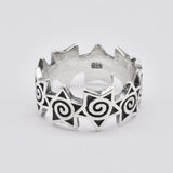 Gold Star Ring - Infinity Star Ring, Star Swirl Ring