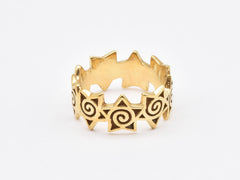 R68011040-R-0S: Gold Vermeil 18k